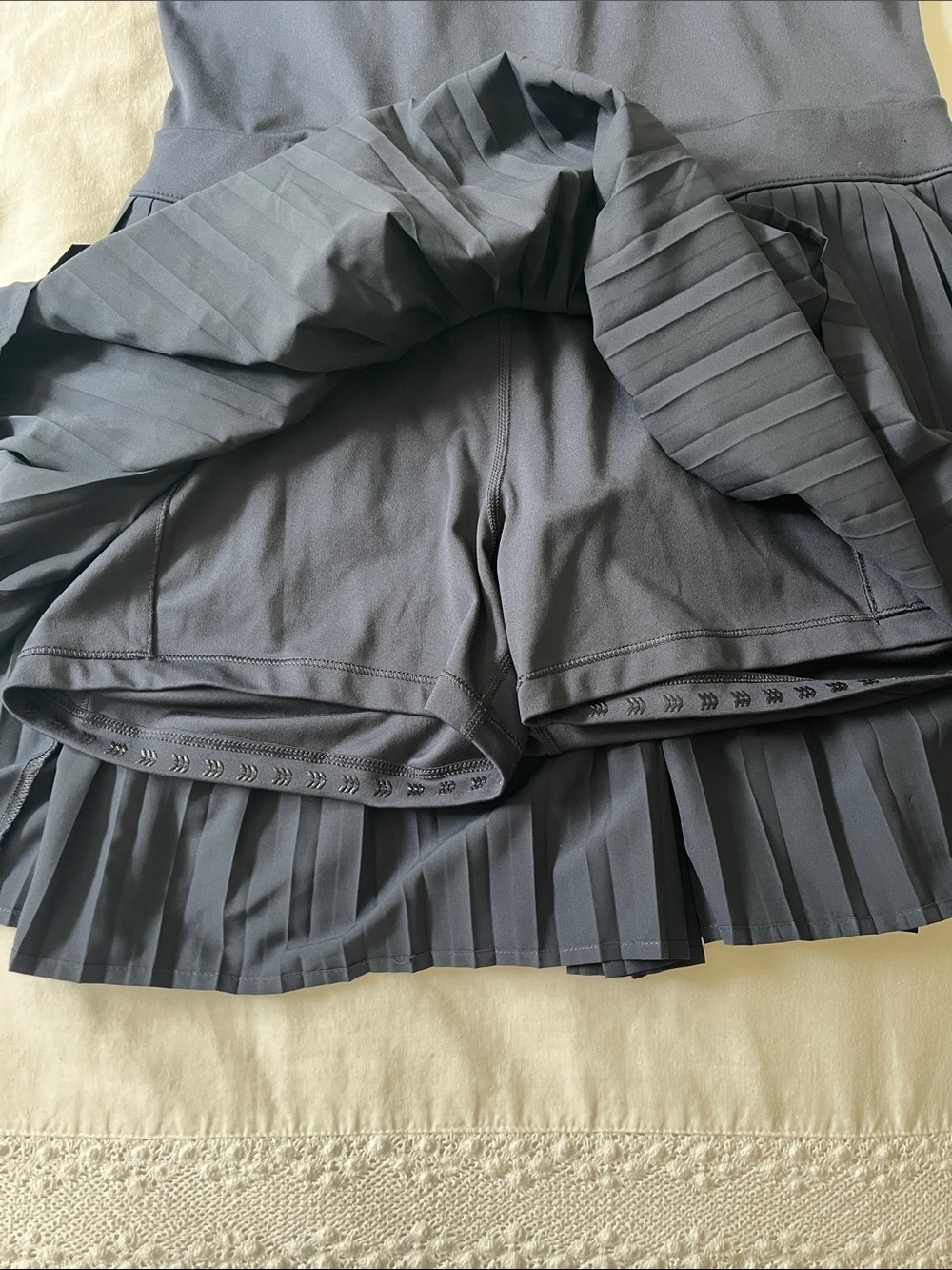 All in Motion Navy Blue Athletic Dress with Built in Shorts & Bra, Size Large - Picture 2 of 4